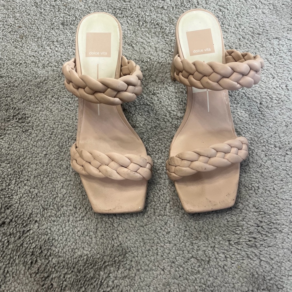 Dolce Vita Women's Beige Braided Sandals